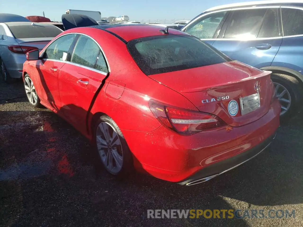 3 fotografías del automóvil dañado WDDSJ4EB4KN704298 MERCEDES-BENZ CLA-CLASS 2019