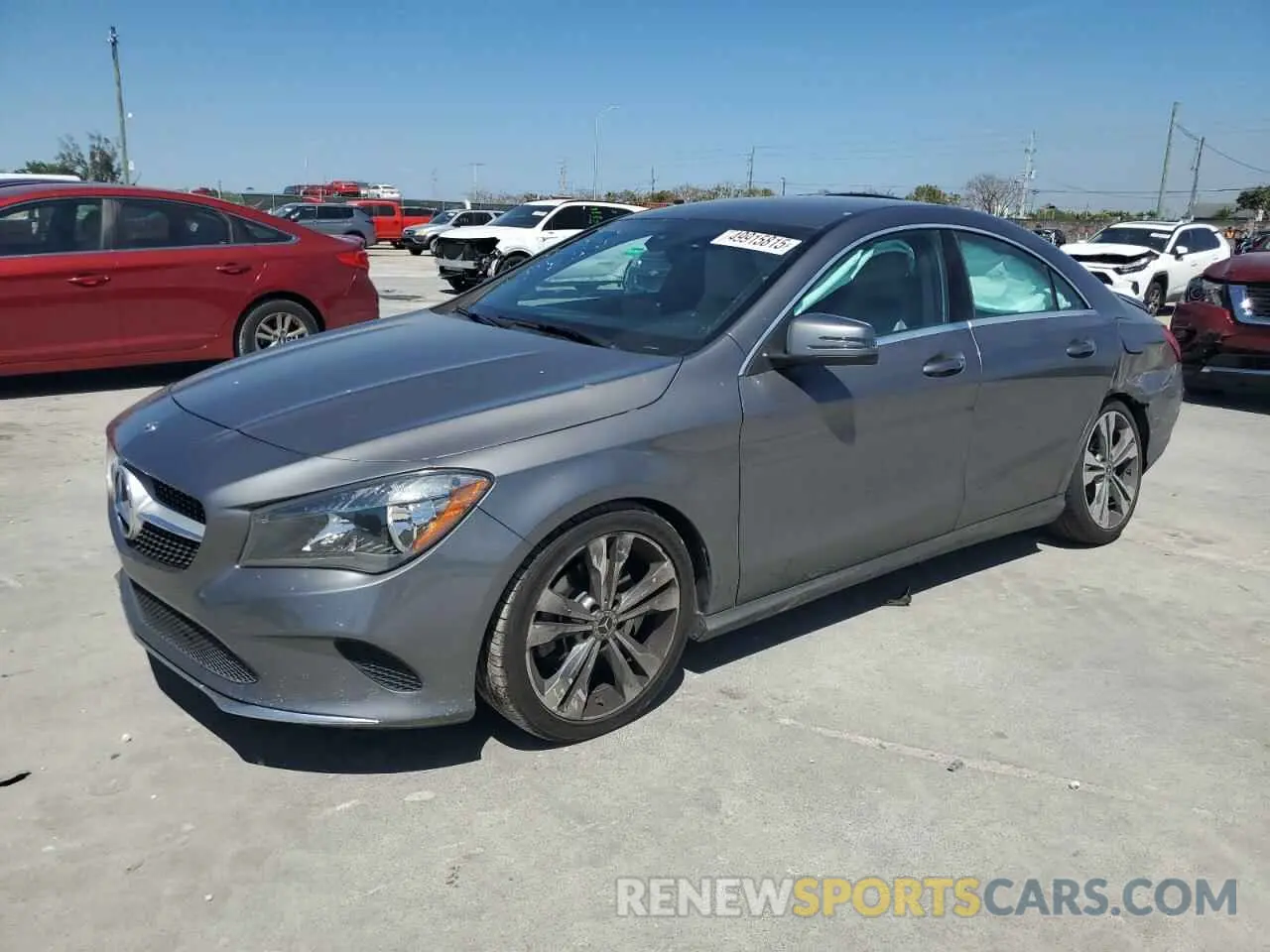 1 fotografías del automóvil dañado WDDSJ4EB4KN727659 MERCEDES-BENZ CLA-CLASS 2019