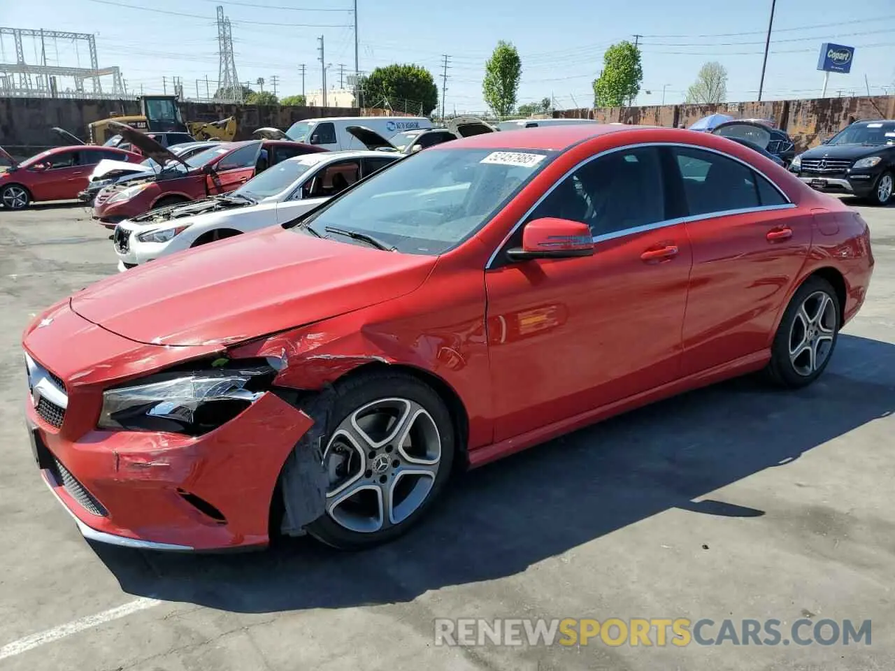 1 fotografías del automóvil dañado WDDSJ4EB7KN725677 MERCEDES-BENZ CLA-CLASS 2019