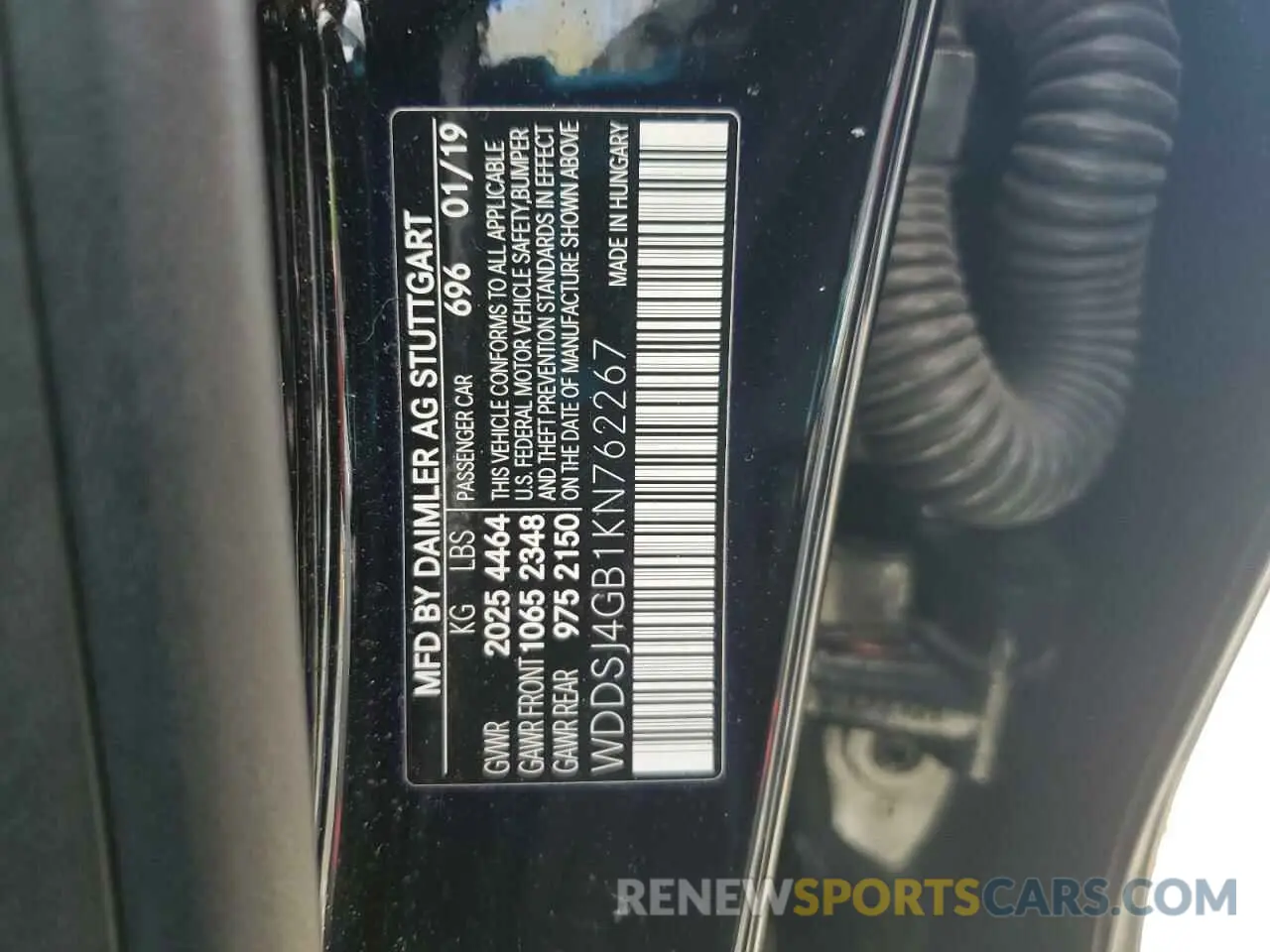 12 fotografías del automóvil dañado WDDSJ4GB1KN762267 MERCEDES-BENZ CLA-CLASS 2019