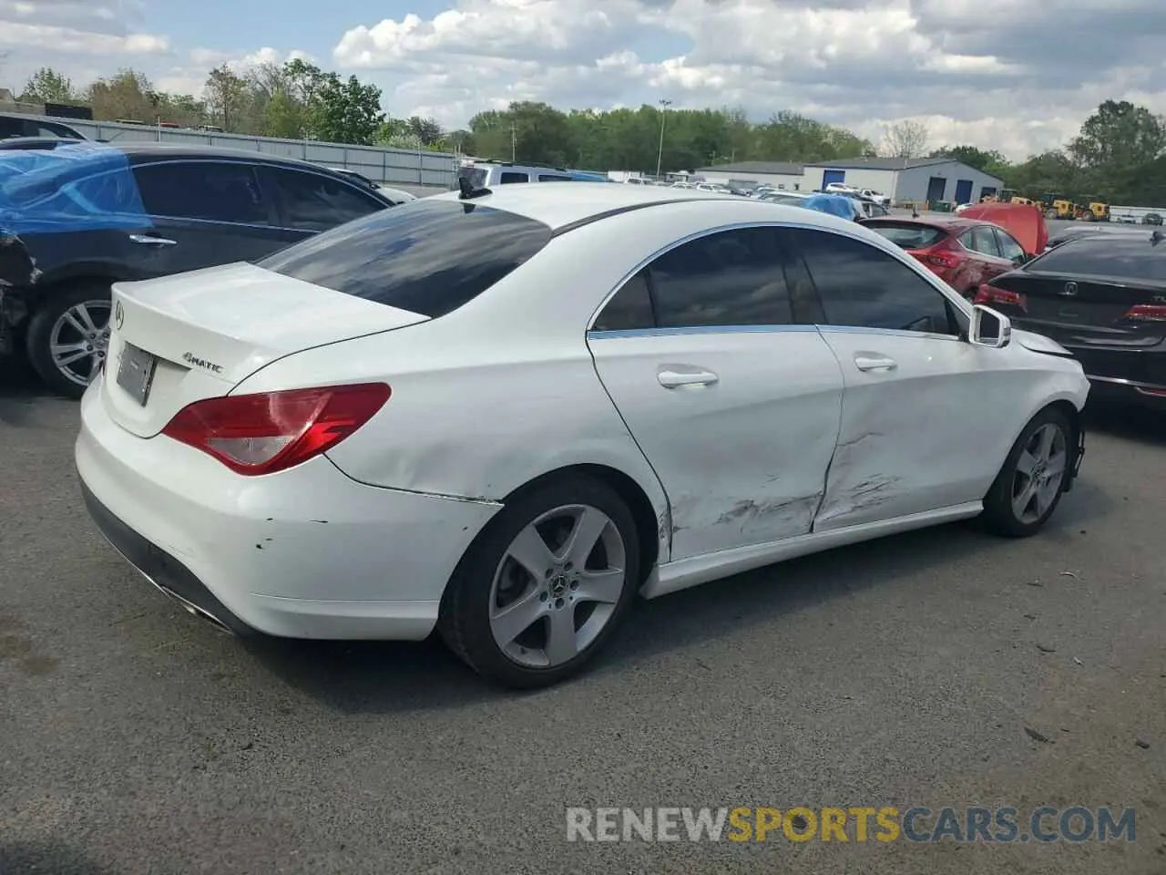 3 fotografías del automóvil dañado WDDSJ4GB2KN740407 MERCEDES-BENZ CLA-CLASS 2019
