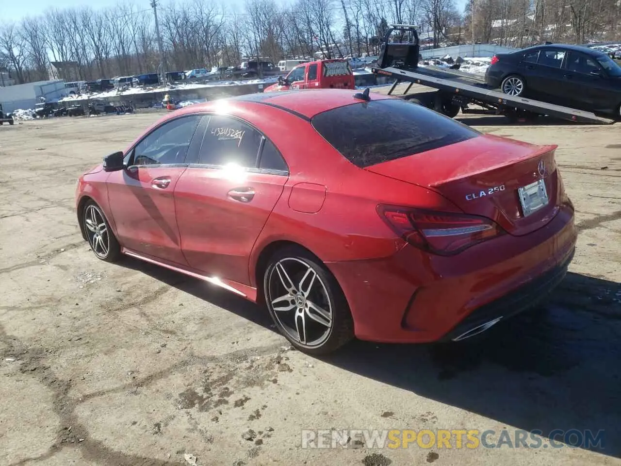 2 fotografías del automóvil dañado WDDSJ4GB8KN729301 MERCEDES-BENZ CLA-CLASS 2019