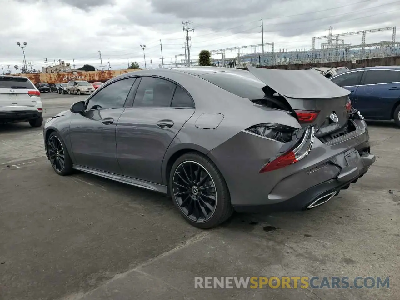2 fotografías del automóvil dañado W1K5J4GB5LN103476 MERCEDES-BENZ CLA-CLASS 2020