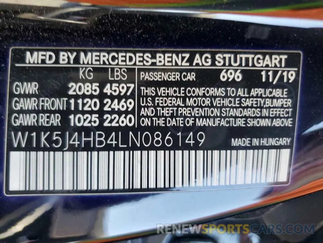 14 fotografías del automóvil dañado W1K5J4HB4LN086149 MERCEDES-BENZ CLA-CLASS 2020