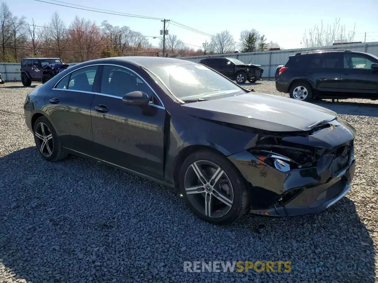 4 fotografías del automóvil dañado W1K5J4HB4LN086149 MERCEDES-BENZ CLA-CLASS 2020