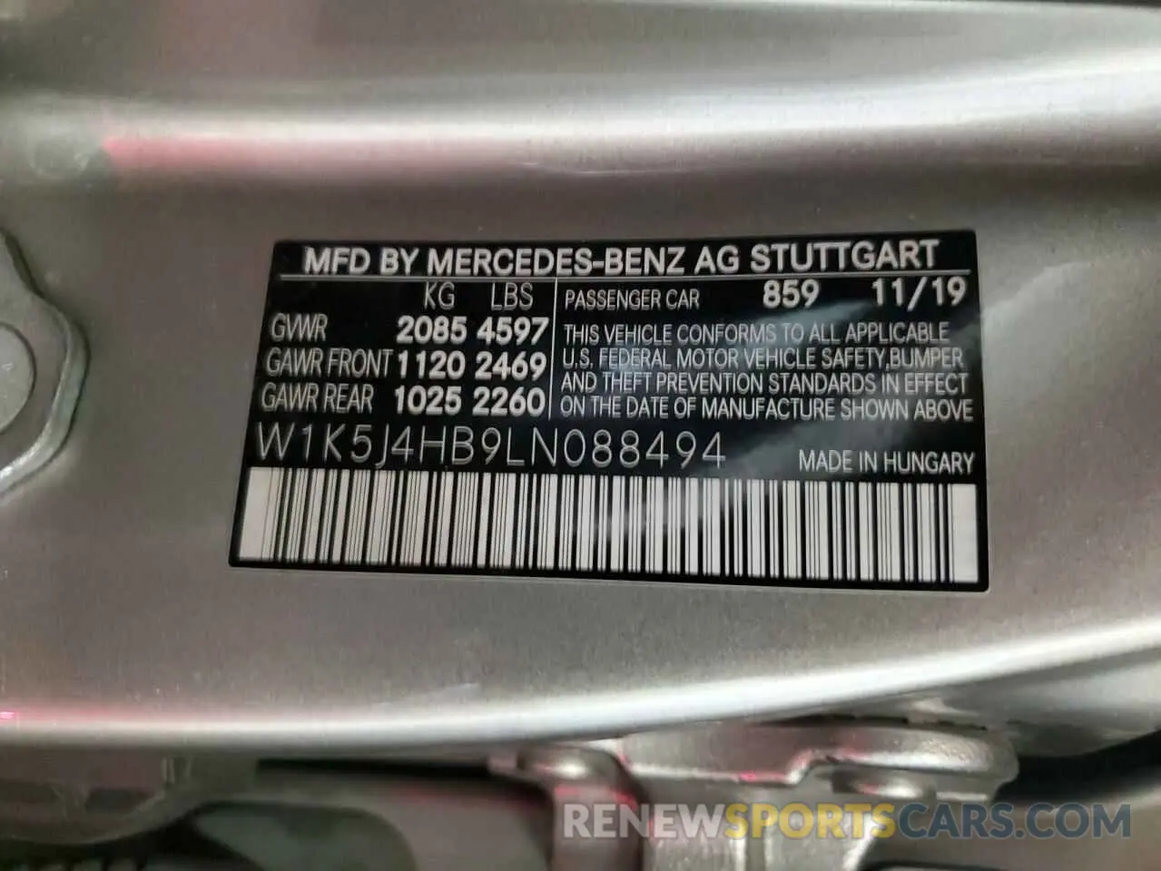 12 fotografías del automóvil dañado W1K5J4HB9LN088494 MERCEDES-BENZ CLA-CLASS 2020