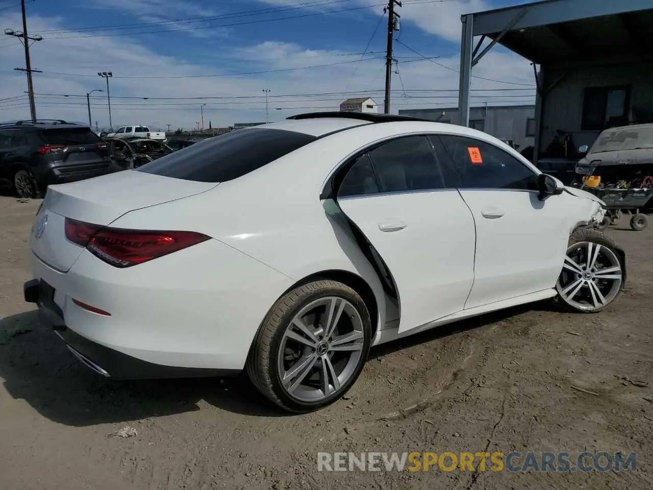 3 fotografías del automóvil dañado WDD5J4GB3LN022542 MERCEDES-BENZ CLA-CLASS 2020