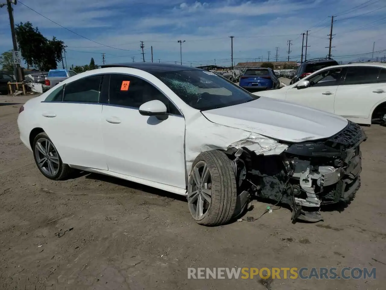 4 fotografías del automóvil dañado WDD5J4GB3LN022542 MERCEDES-BENZ CLA-CLASS 2020