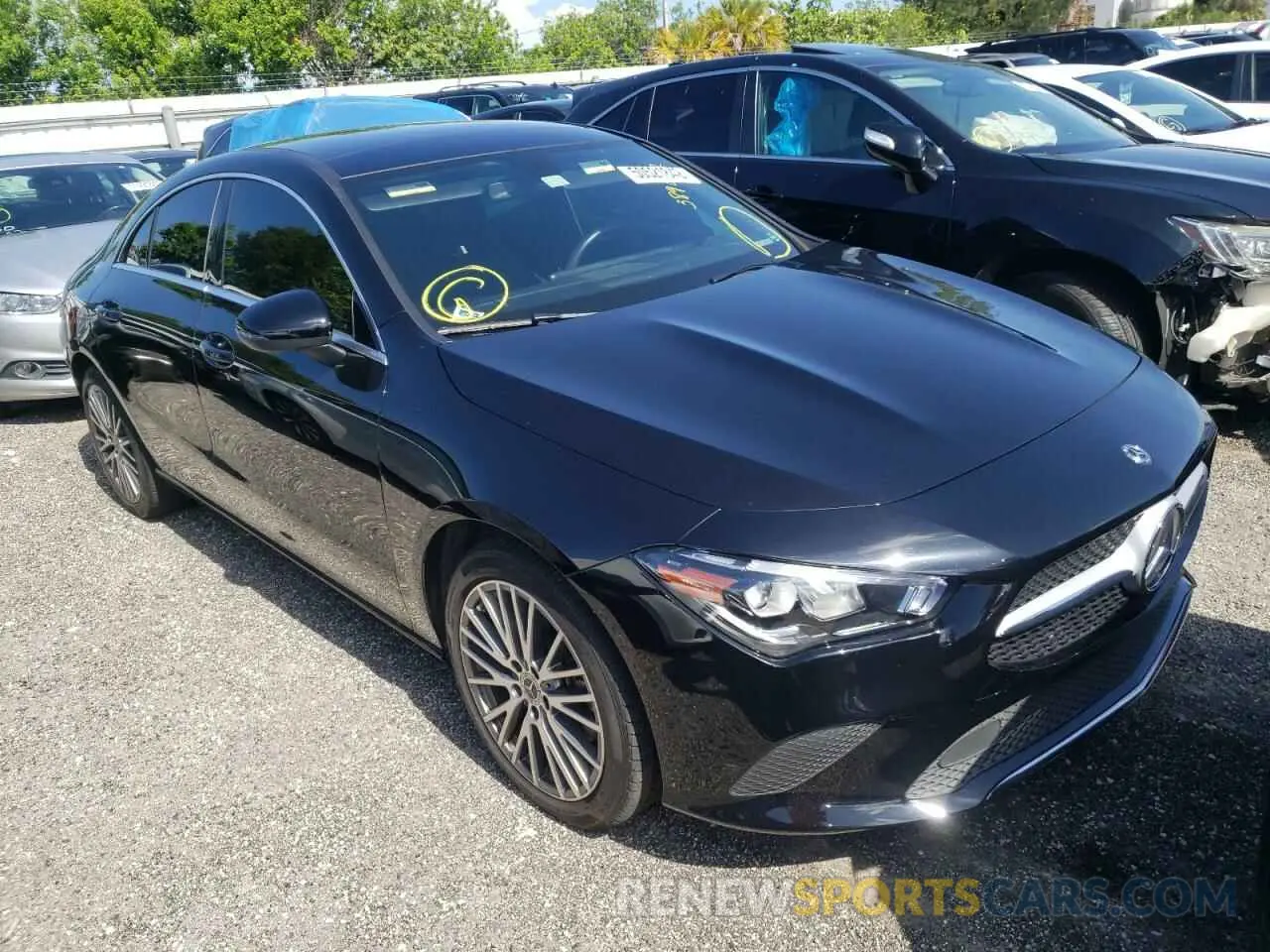 1 fotografías del automóvil dañado WDD5J4GB4LN077422 MERCEDES-BENZ CLA-CLASS 2020