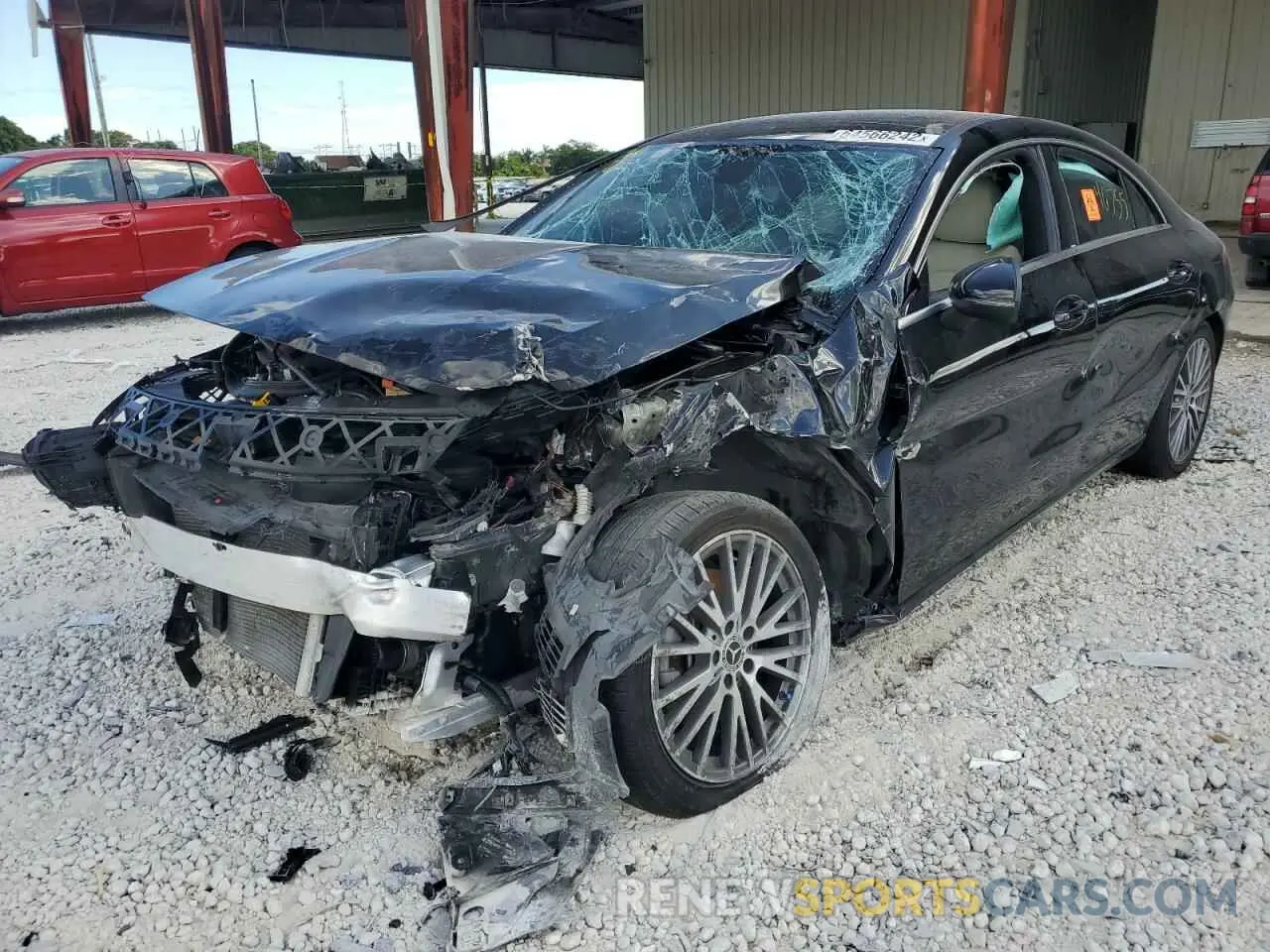 2 fotografías del automóvil dañado W1K5J4GB4MN177764 MERCEDES-BENZ CLA-CLASS 2021