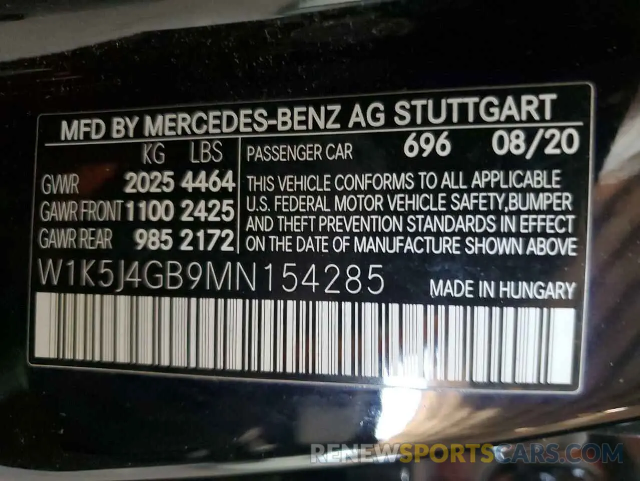 12 fotografías del automóvil dañado W1K5J4GB9MN154285 MERCEDES-BENZ CLA-CLASS 2021