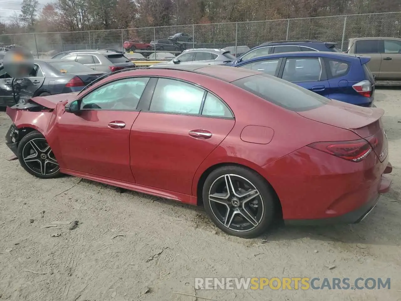2 fotografías del automóvil dañado W1K5J4HB0MN165366 MERCEDES-BENZ CLA-CLASS 2021