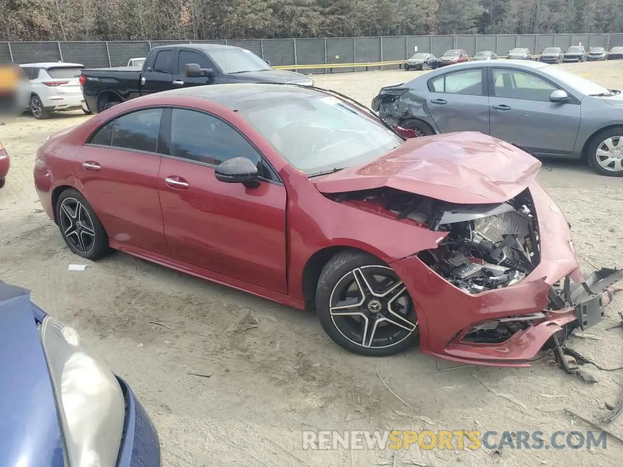 4 fotografías del automóvil dañado W1K5J4HB0MN165366 MERCEDES-BENZ CLA-CLASS 2021