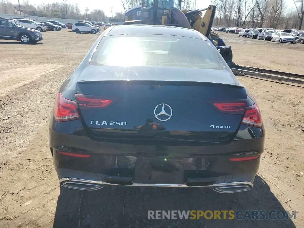 6 fotografías del automóvil dañado W1K5J4HB4MN167234 MERCEDES-BENZ CLA-CLASS 2021