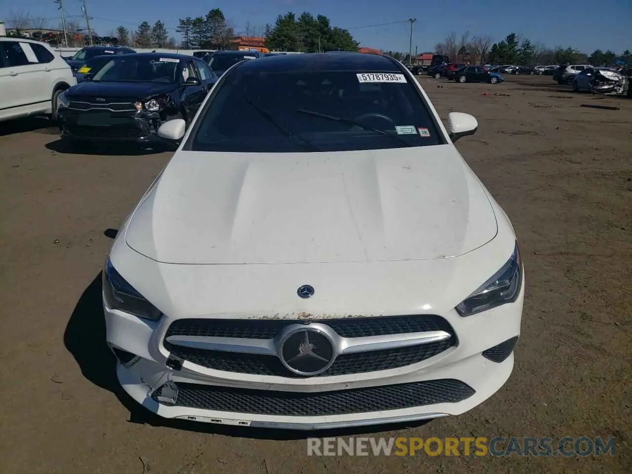 5 fotografías del automóvil dañado W1K5J4HB5MN187380 MERCEDES-BENZ CLA-CLASS 2021