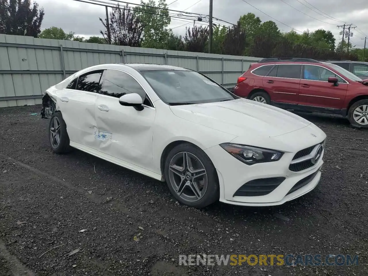 4 fotografías del automóvil dañado W1K5J4HB6MN176338 MERCEDES-BENZ CLA-CLASS 2021