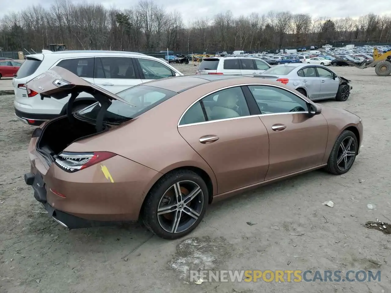 3 fotografías del automóvil dañado W1K5J4HB6MN224663 MERCEDES-BENZ CLA-CLASS 2021