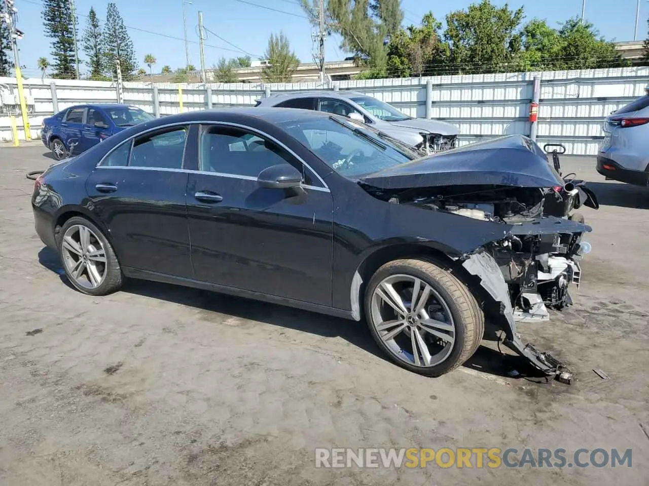 4 fotografías del automóvil dañado W1K5J4GB0NN248167 MERCEDES-BENZ CLA-CLASS 2022
