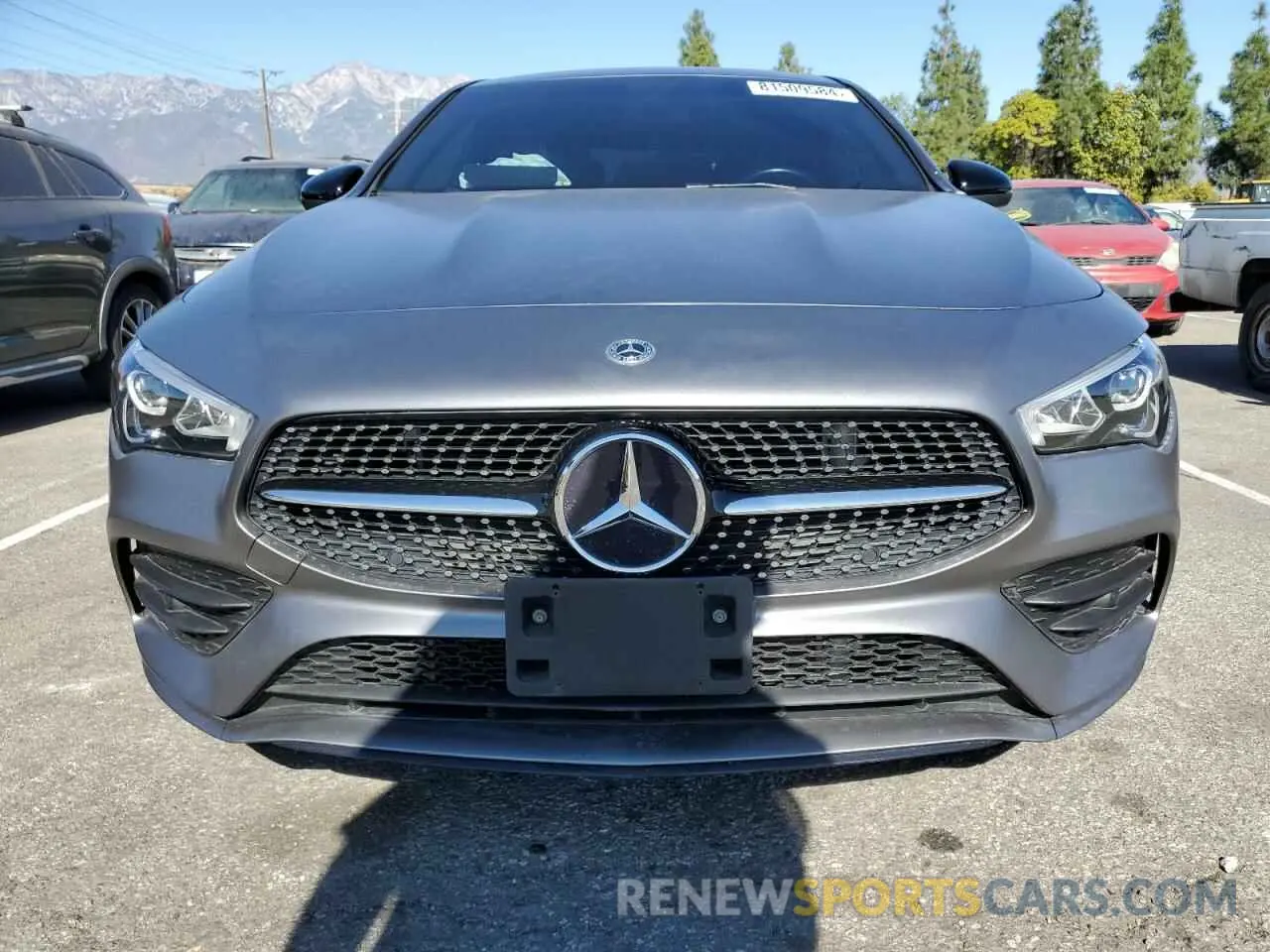 5 fotografías del automóvil dañado W1K5J4GB3NN273323 MERCEDES-BENZ CLA-CLASS 2022