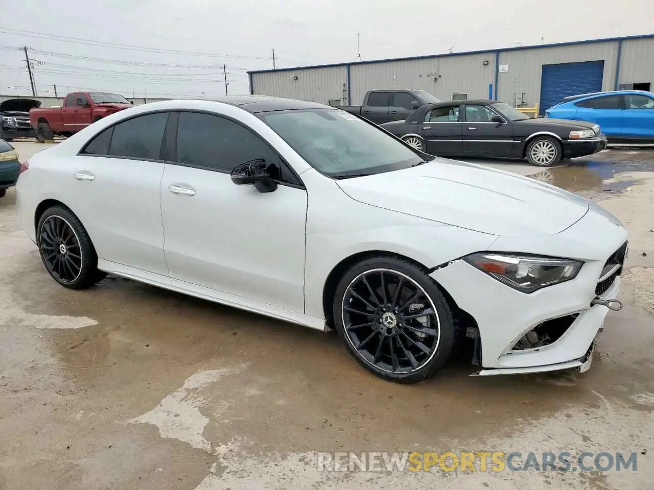 4 fotografías del automóvil dañado W1K5J4GB9NN318183 MERCEDES-BENZ CLA-CLASS 2022