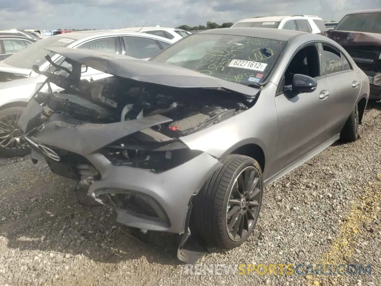 2 fotografías del automóvil dañado W1K5J4GBXNN251092 MERCEDES-BENZ CLA-CLASS 2022