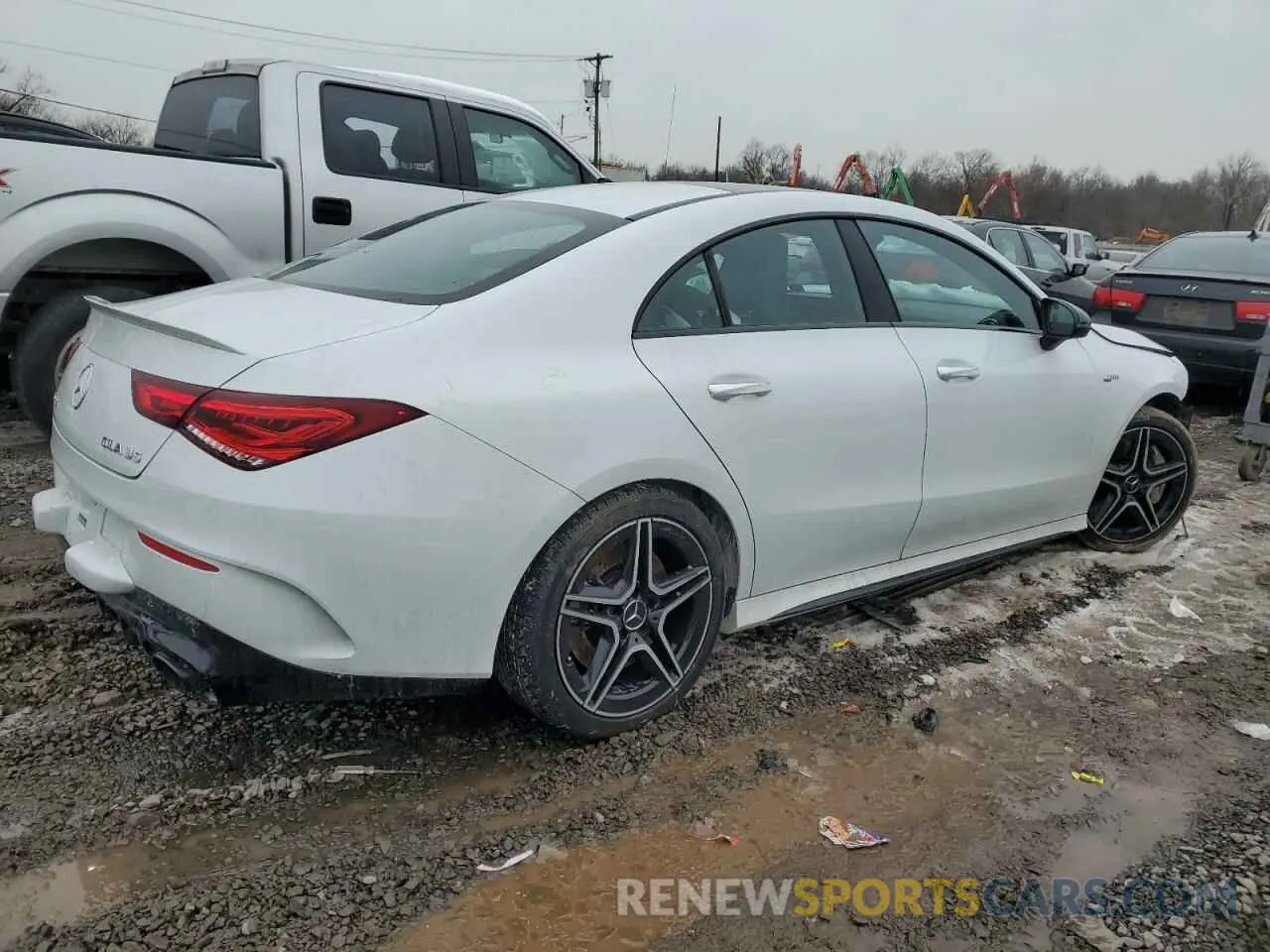 3 fotografías del automóvil dañado W1K5J5BB9NN298319 MERCEDES-BENZ CLA-CLASS 2022