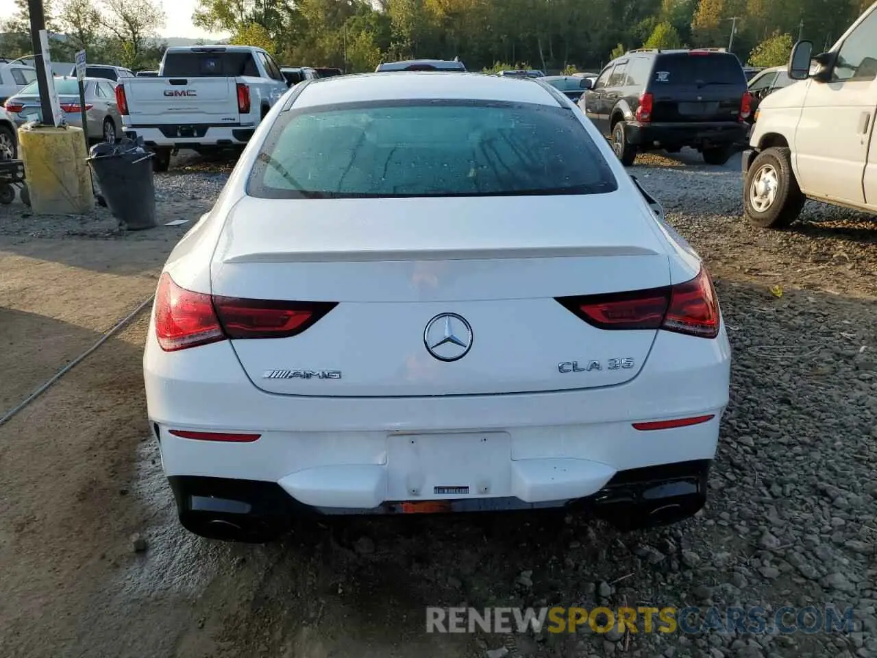 6 fotografías del automóvil dañado W1K5J5BBXNN319209 MERCEDES-BENZ CLA-CLASS 2022
