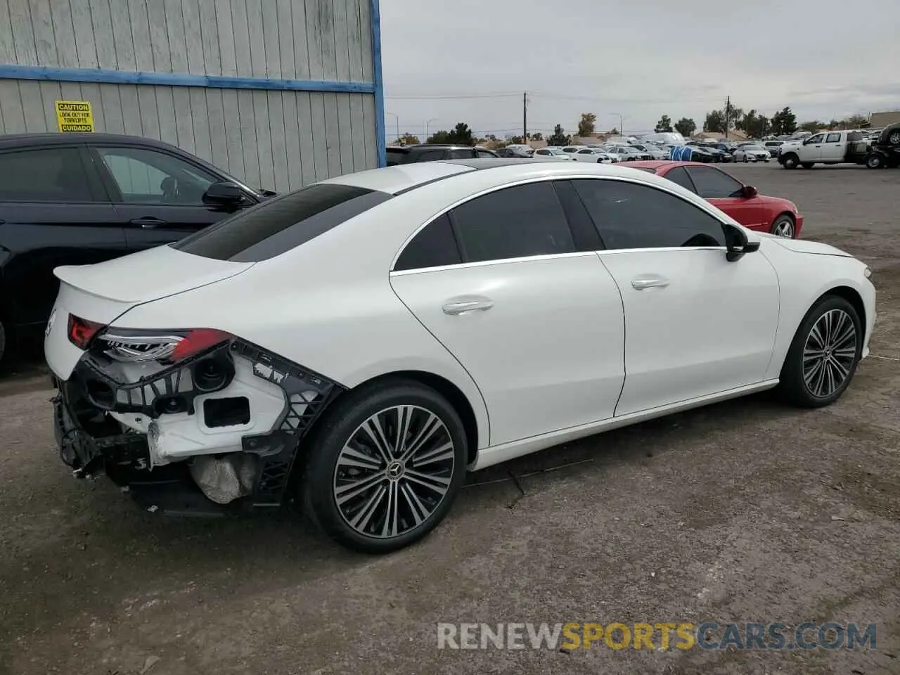 3 fotografías del automóvil dañado W1K5J4GB4PN362160 MERCEDES-BENZ CLA-CLASS 2023