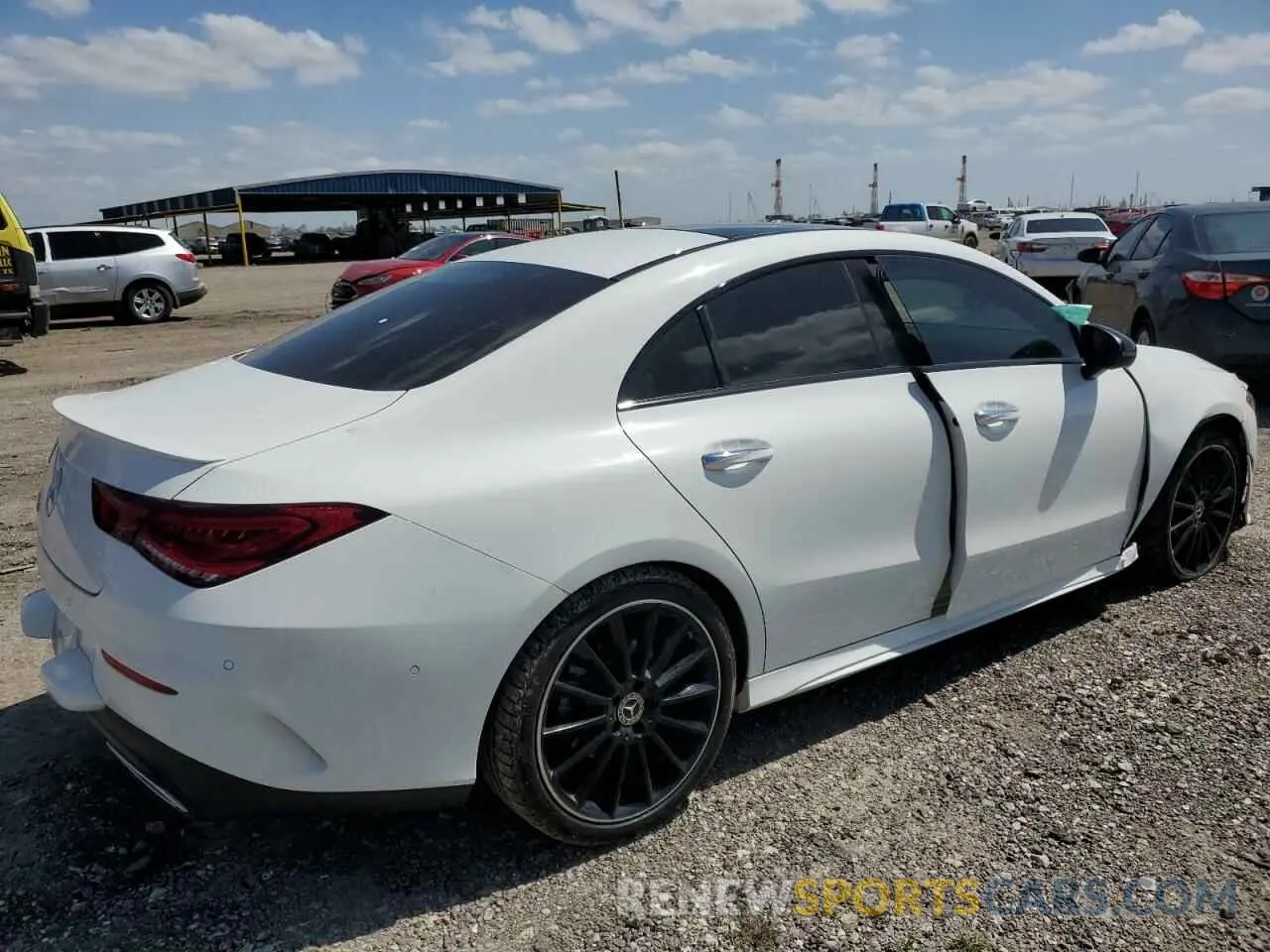 3 fotografías del automóvil dañado W1K5J4GB7PN420259 MERCEDES-BENZ CLA-CLASS 2023