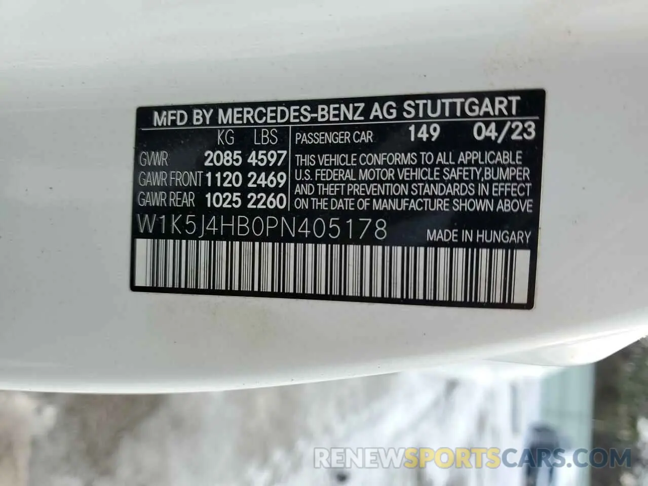 13 fotografías del automóvil dañado W1K5J4HB0PN405178 MERCEDES-BENZ CLA-CLASS 2023