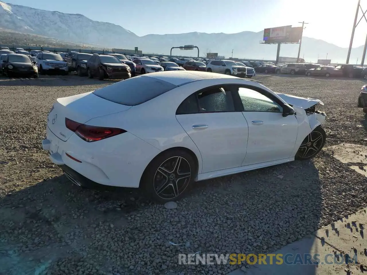 3 fotografías del automóvil dañado W1K5J4HB1PN407277 MERCEDES-BENZ CLA-CLASS 2023