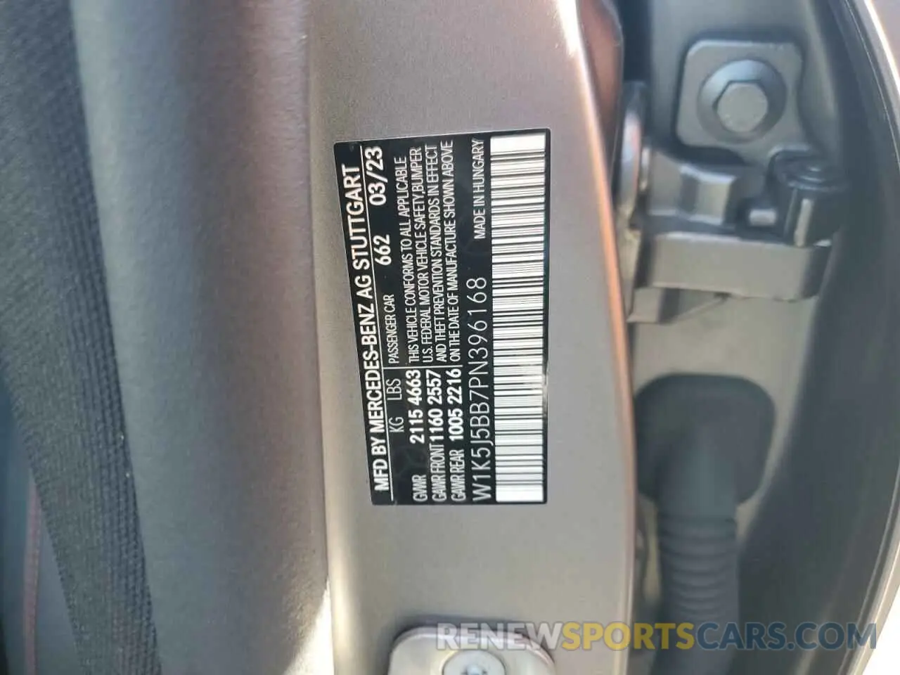 13 fotografías del automóvil dañado W1K5J5BB7PN396168 MERCEDES-BENZ CLA-CLASS 2023