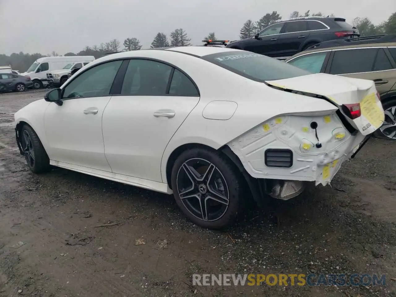 2 fotografías del automóvil dañado W1K5J4HB5RN454928 MERCEDES-BENZ CLA-CLASS 2024
