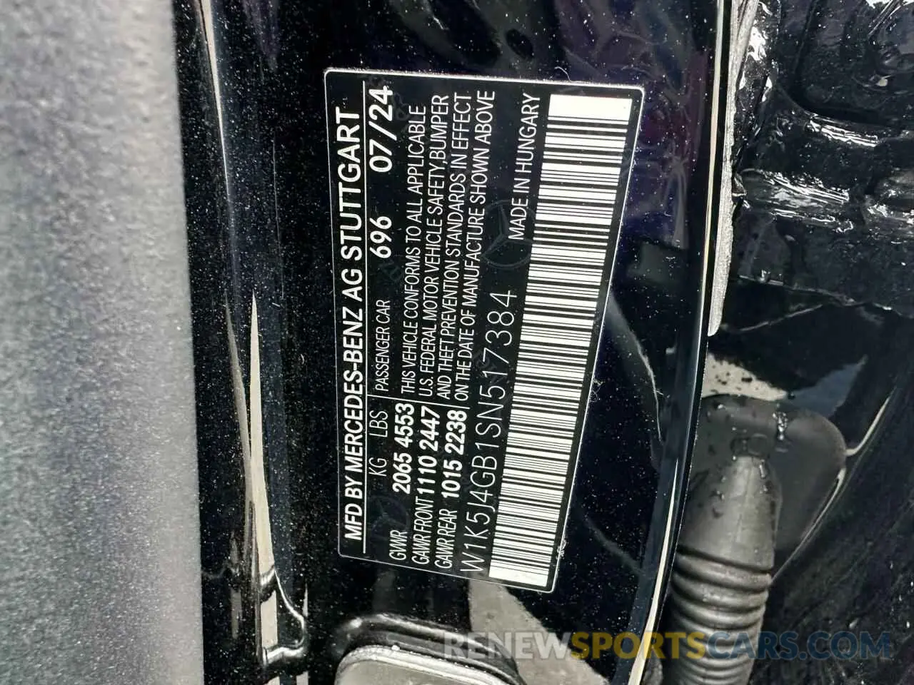10 fotografías del automóvil dañado W1K5J4GB1SN517384 MERCEDES-BENZ CLA-CLASS 2025