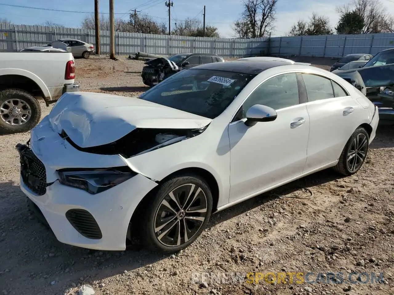 1 fotografías del automóvil dañado W1K5J4HB0SN495196 MERCEDES-BENZ CLA-CLASS 2025