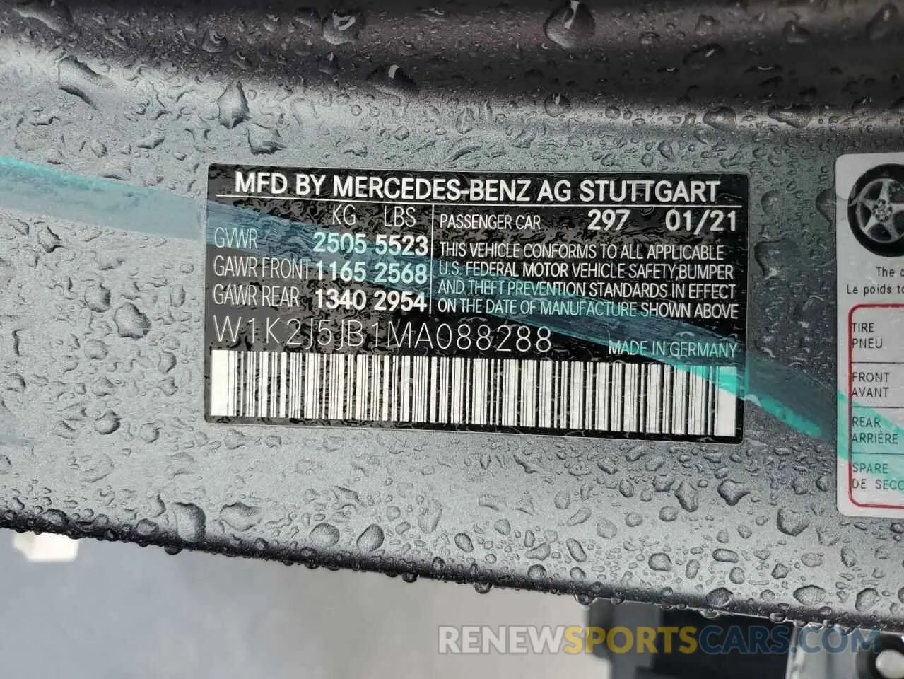 12 fotografías del automóvil dañado W1K2J5JB1MA088288 MERCEDES-BENZ CLC-CLASS 2021