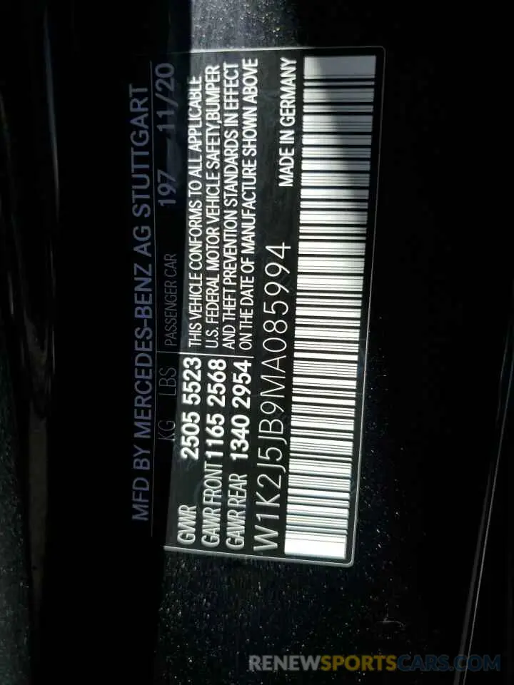 13 fotografías del automóvil dañado W1K2J5JB9MA085994 MERCEDES-BENZ CLC-CLASS 2021