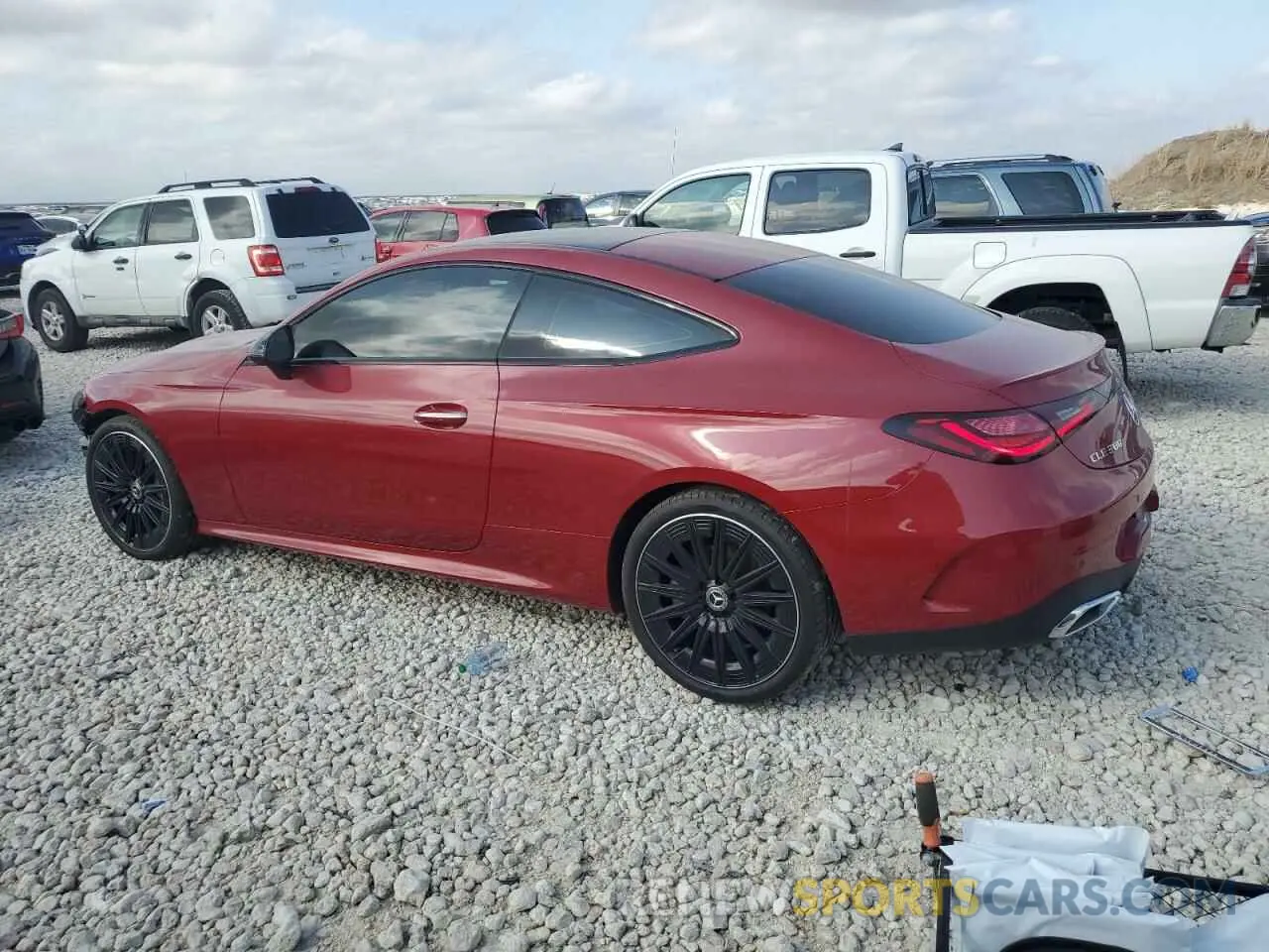 2 fotografías del automóvil dañado W1KMJ4HB9RF024261 MERCEDES-BENZ CLE 300 4M 2024