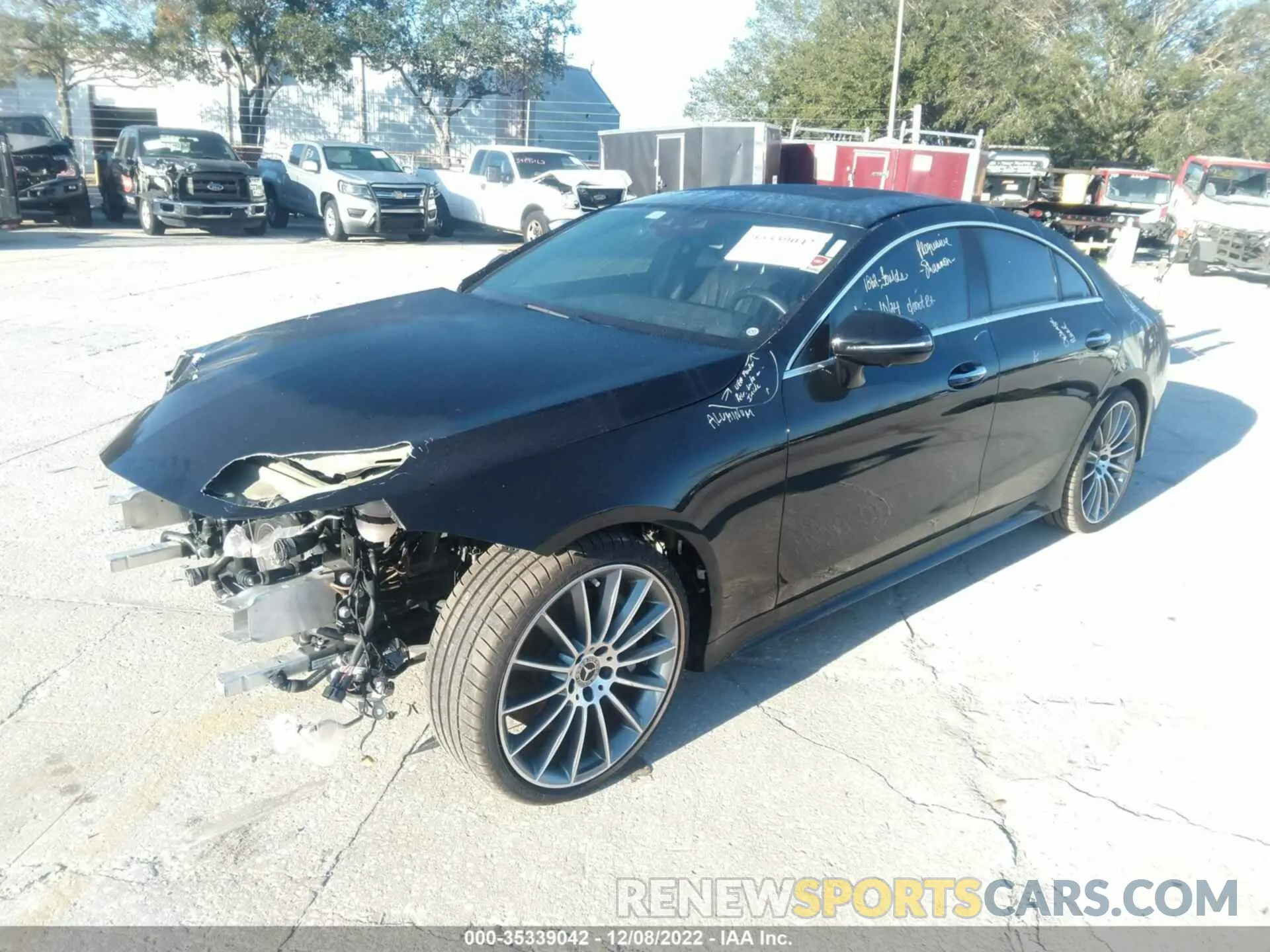 2 fotografías del automóvil dañado WDD2J5JB3KA010091 MERCEDES-BENZ CLS 2019