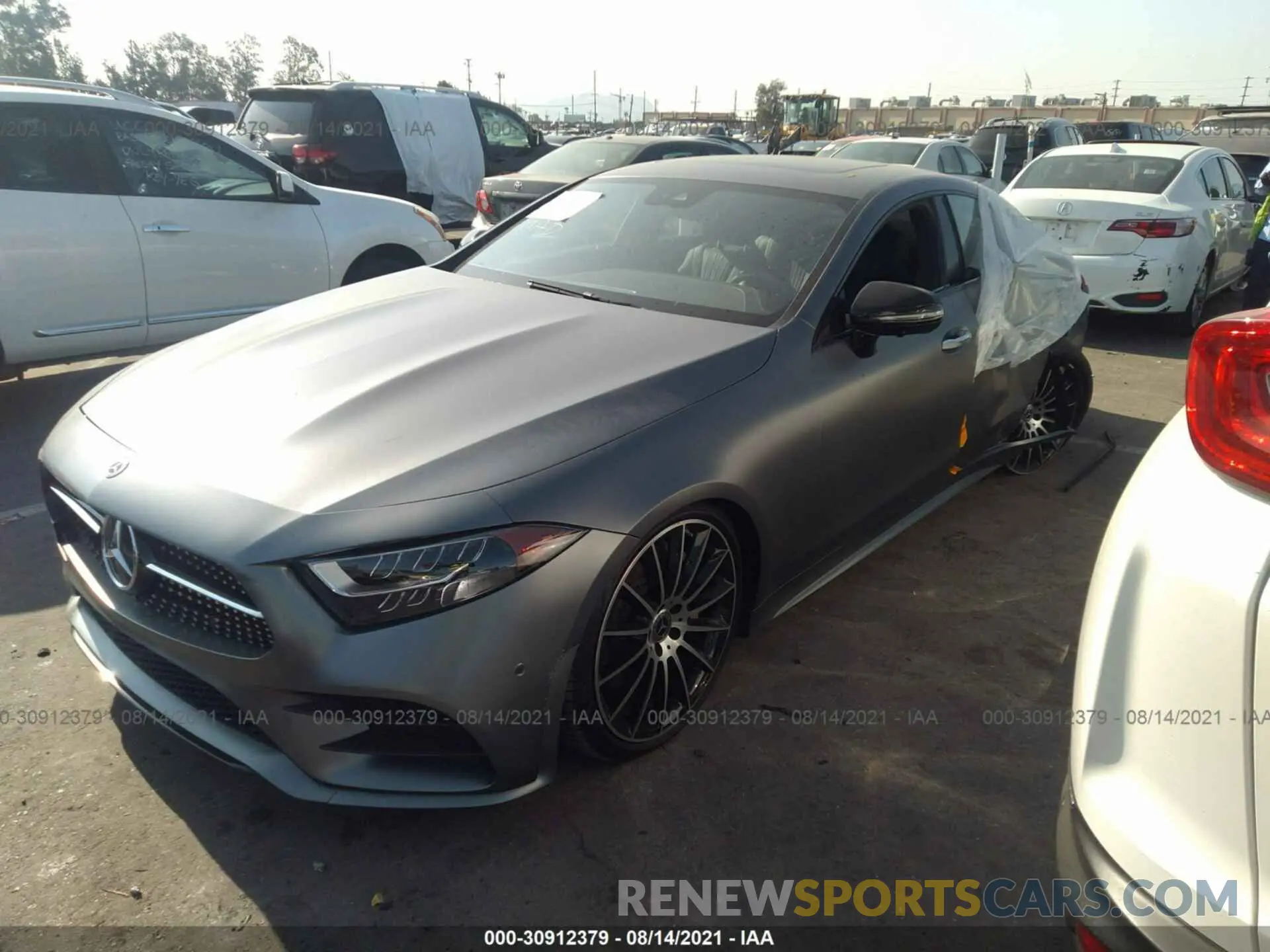 2 fotografías del automóvil dañado W1K2J5JB8MA082830 MERCEDES-BENZ CLS 2021