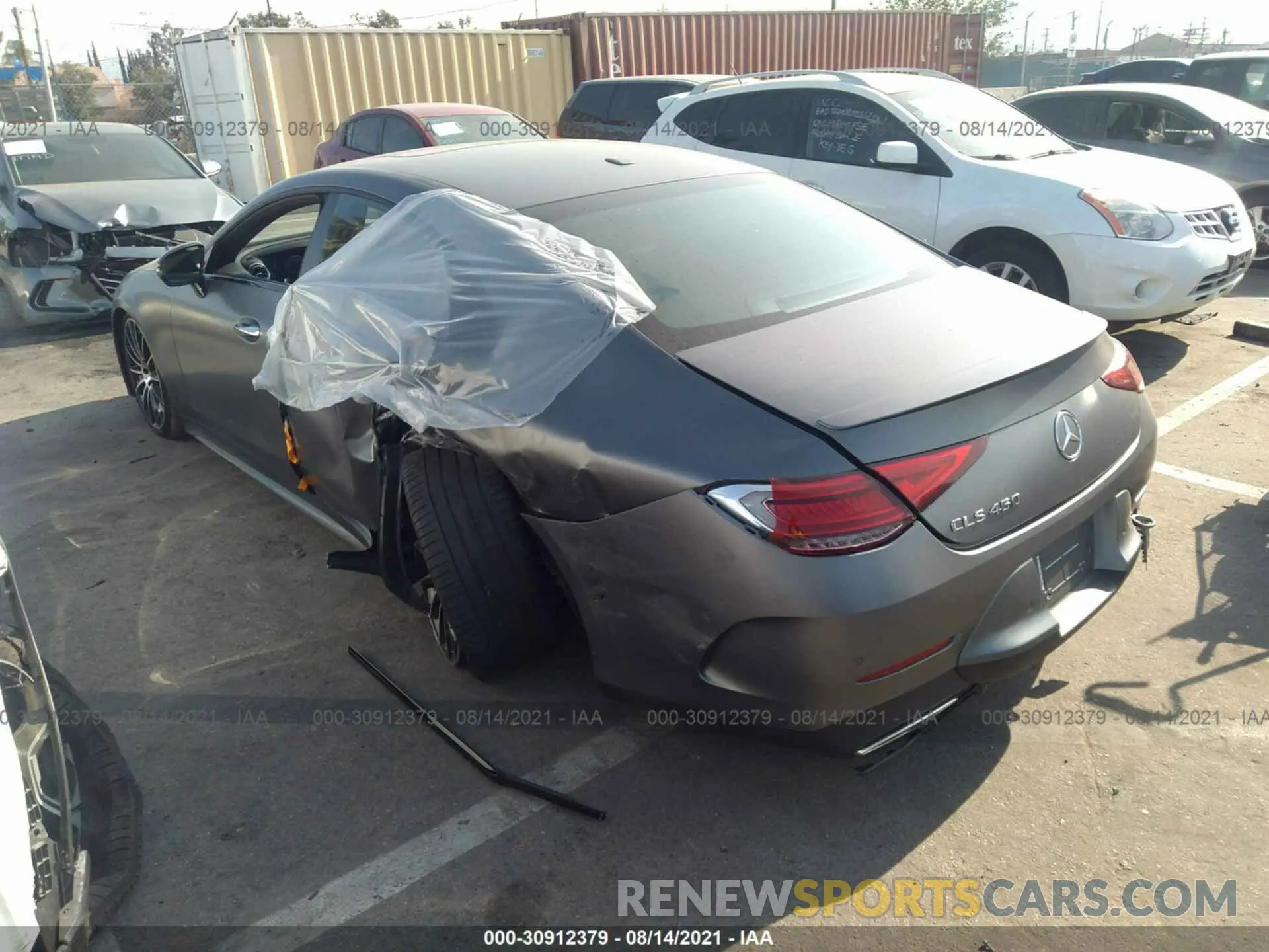 3 fotografías del automóvil dañado W1K2J5JB8MA082830 MERCEDES-BENZ CLS 2021