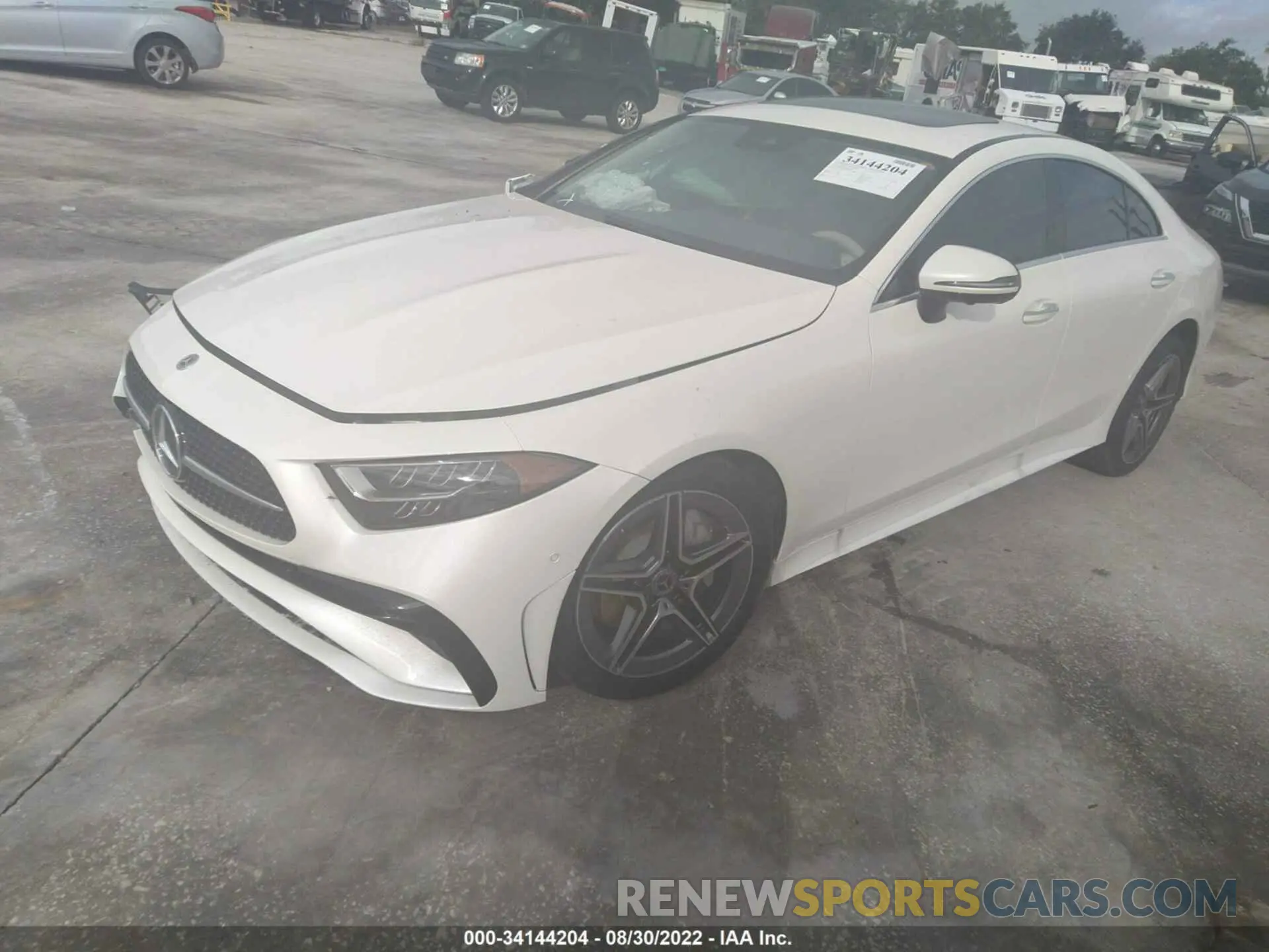 2 fotografías del automóvil dañado W1K2J5KB3NA097042 MERCEDES-BENZ CLS 2022