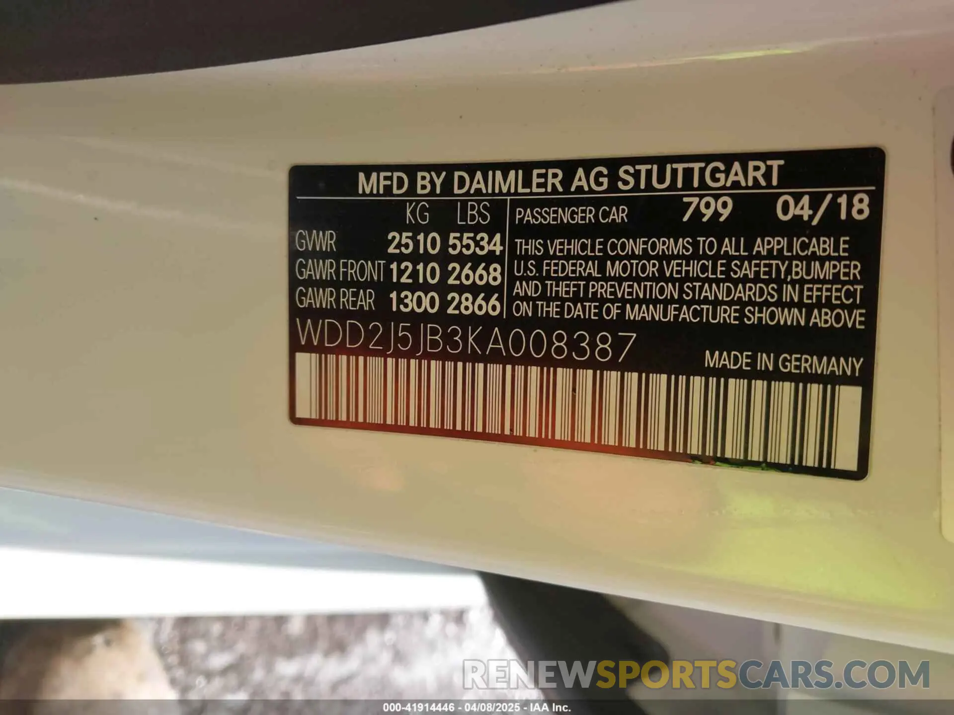 9 fotografías del automóvil dañado WDD2J5JB3KA008387 MERCEDES-BENZ CLS 450 2019