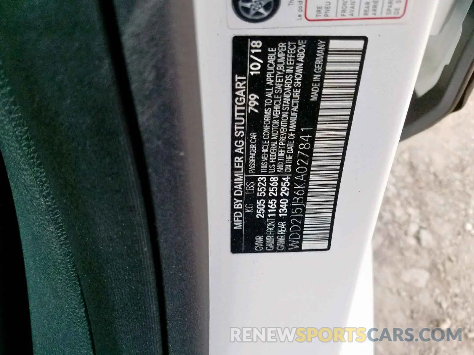 10 fotografías del automóvil dañado WDD2J5JB6KA027841 MERCEDES-BENZ CLS 450 2019