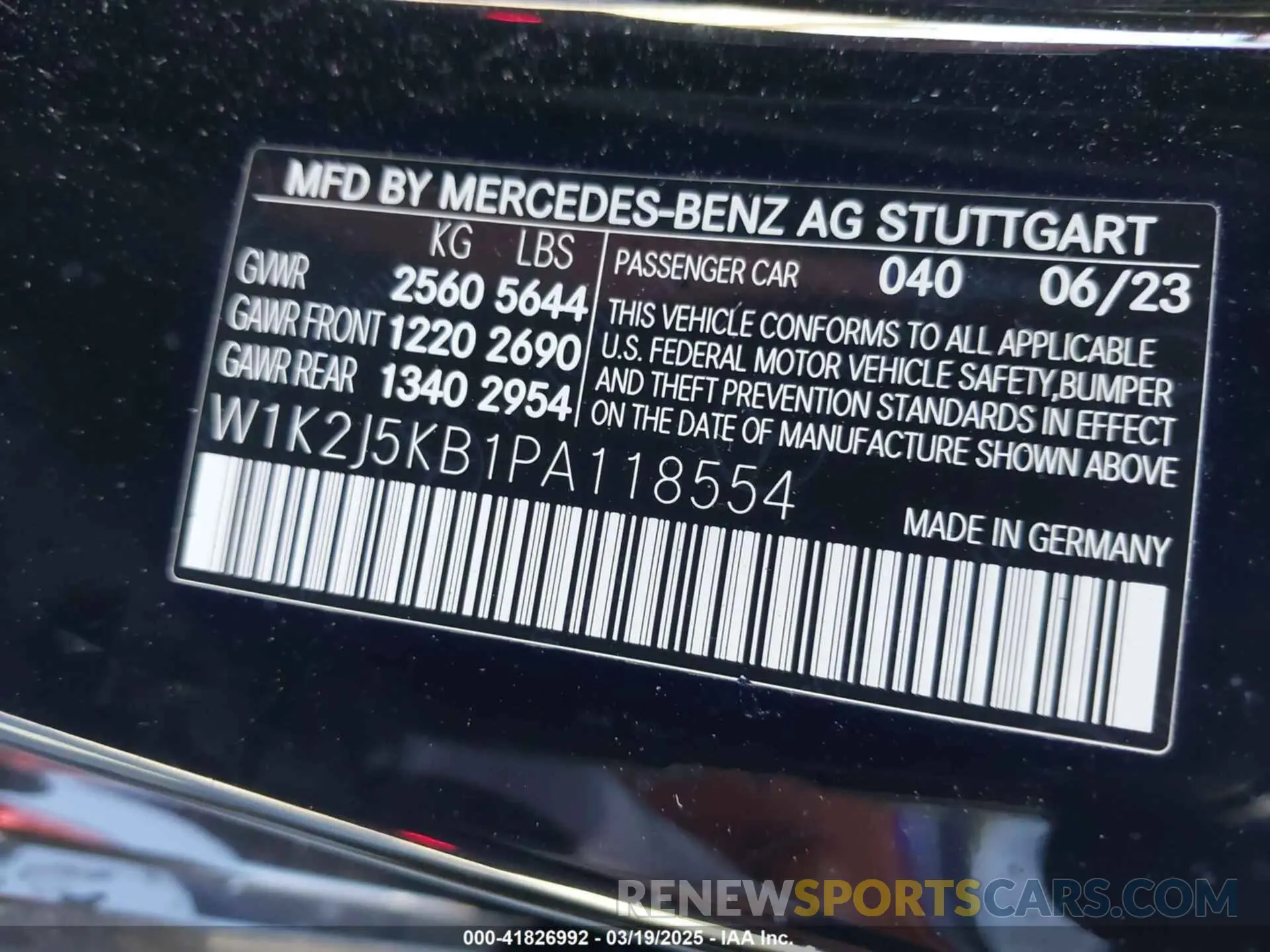 9 fotografías del automóvil dañado W1K2J5KB1PA118554 MERCEDES-BENZ CLS 450 COUPE 2023