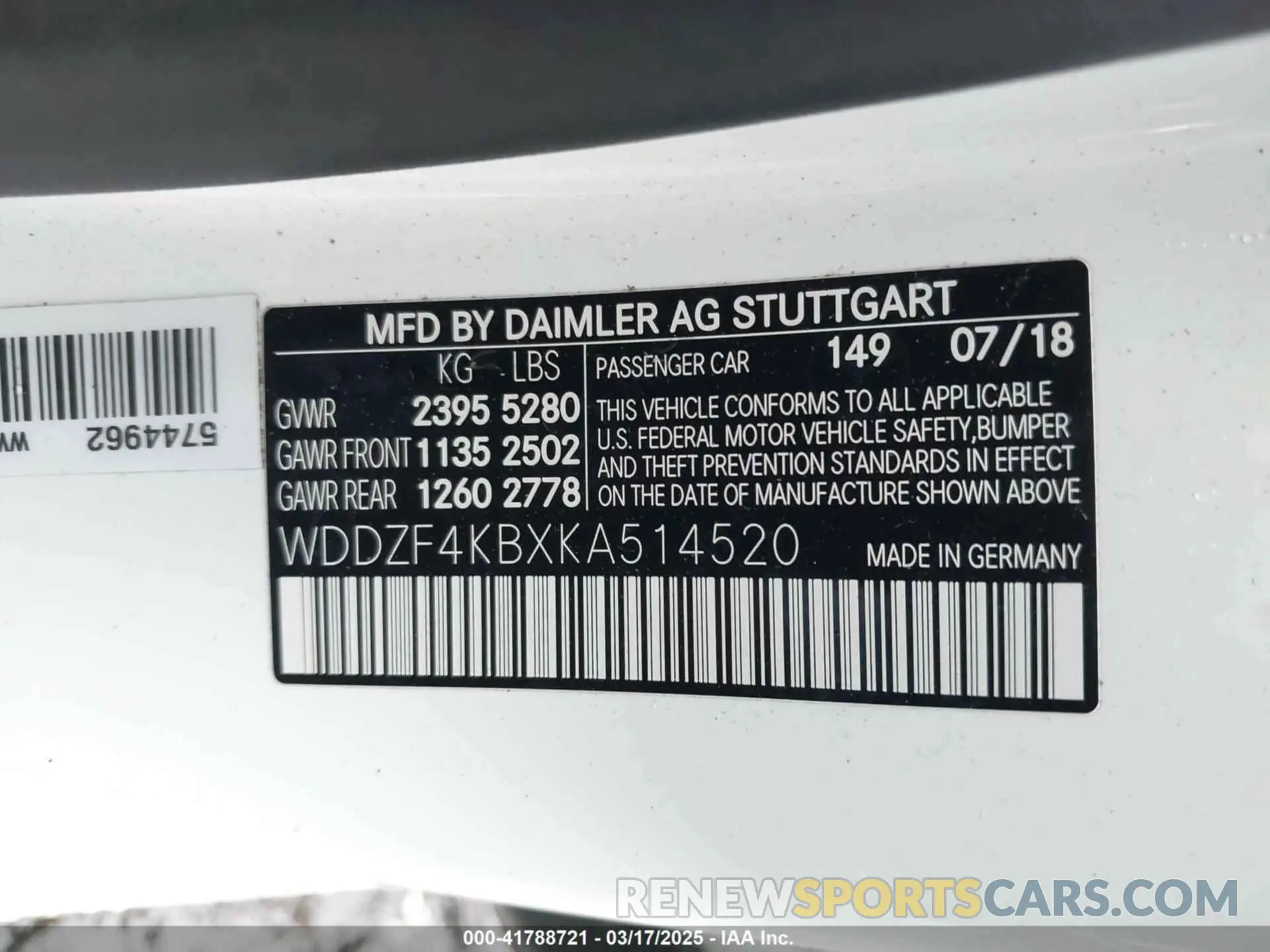 9 fotografías del automóvil dañado WDDZF4KBXKA514520 MERCEDES-BENZ E 300 2019