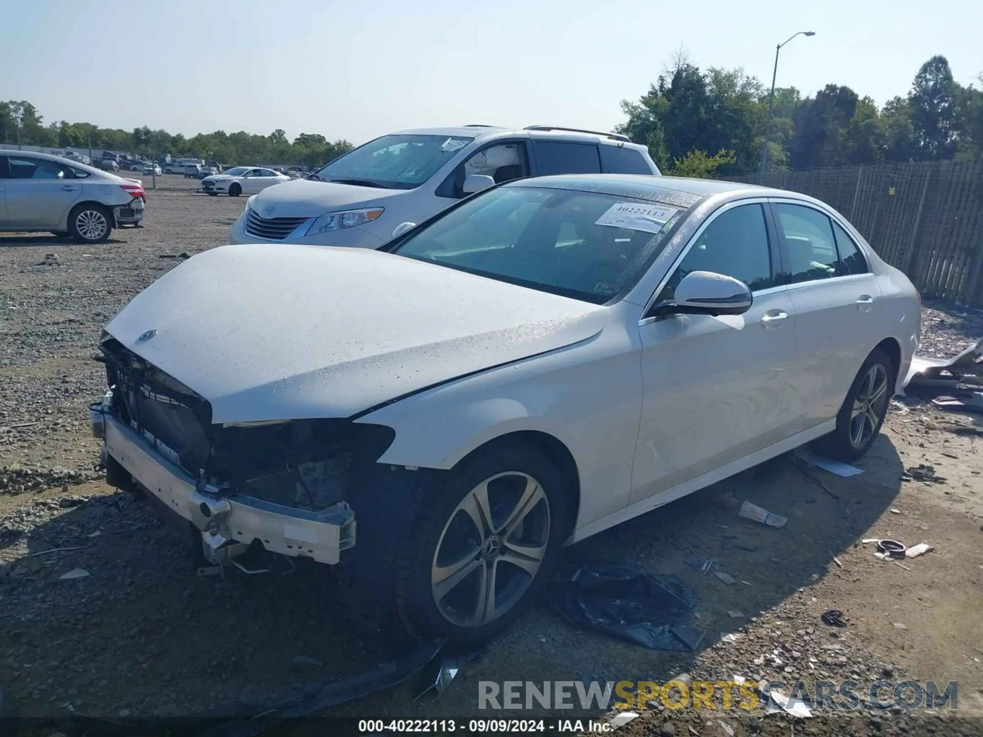 2 fotografías del automóvil dañado WDDZF4KBXKA570005 MERCEDES-BENZ E 300 2019