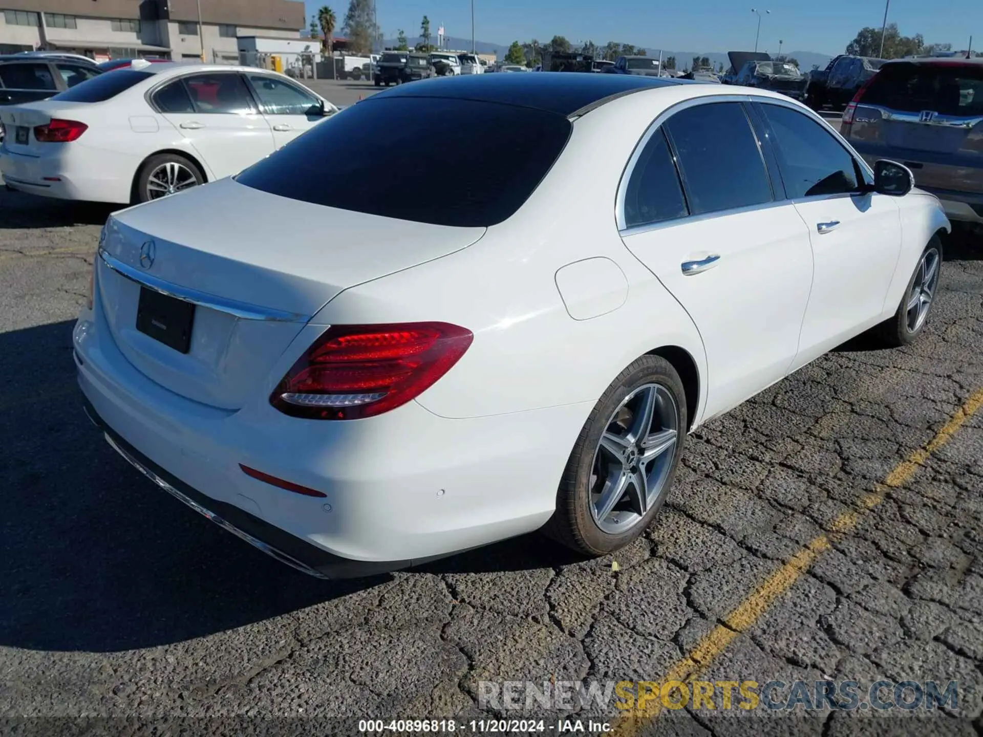 4 fotografías del automóvil dañado WDDZF8DB6LA735070 MERCEDES-BENZ E 350 2020