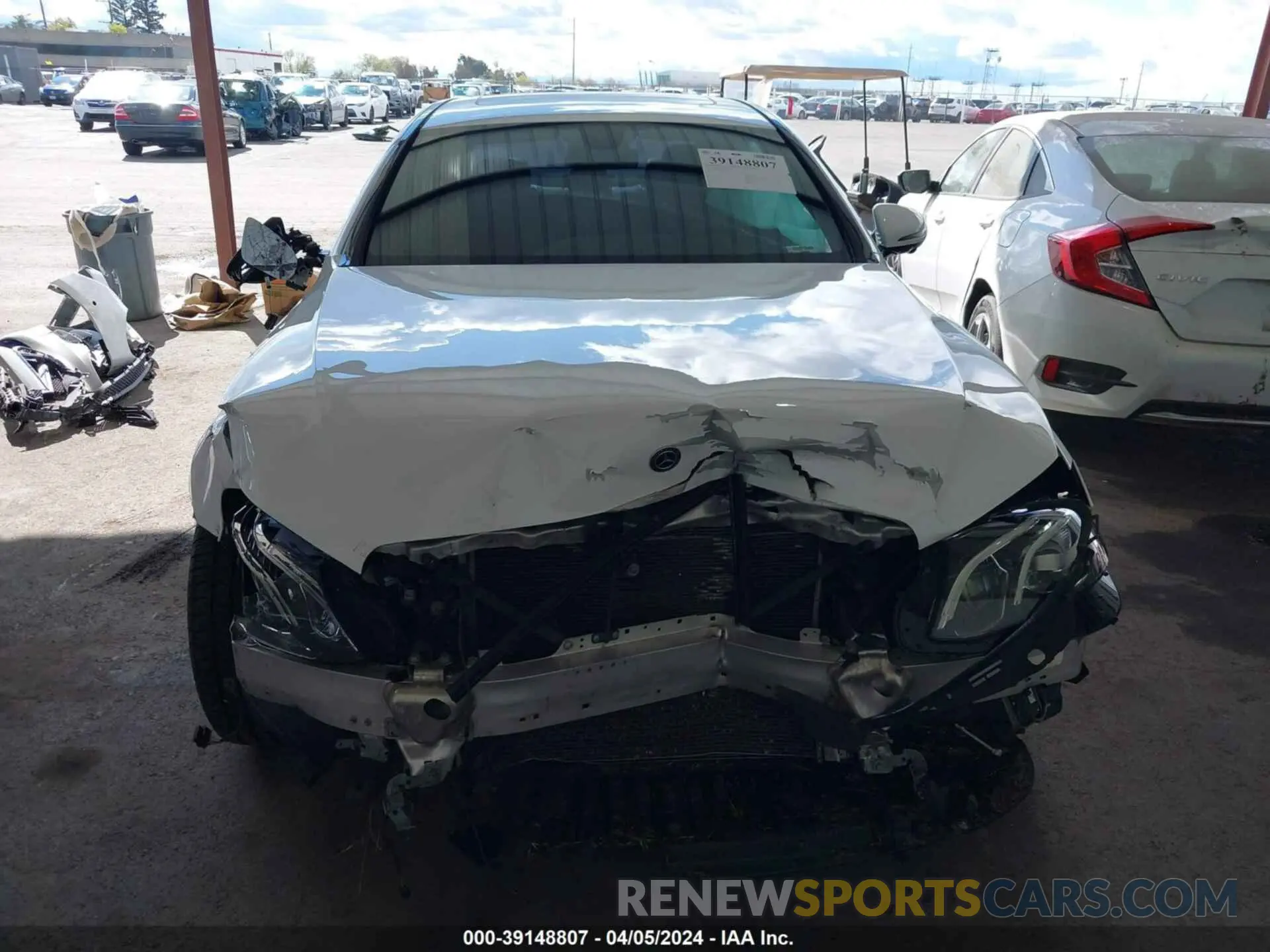 6 fotografías del automóvil dañado WDDZF8DB9LA747522 MERCEDES-BENZ E 350 2020