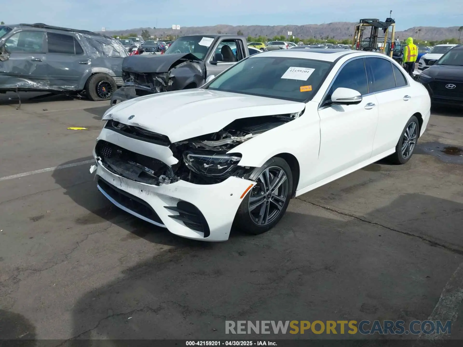 6 fotografías del automóvil dañado W1KZF8DB0MA874452 MERCEDES-BENZ E 350 2021